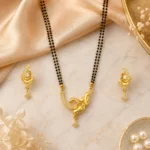 Golden Curl Elegance Mangalsutra Set – 1 Gram Gold Plated - Image 7