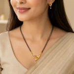 Golden Curl Elegance Mangalsutra Set – 1 Gram Gold Plated - Image 2