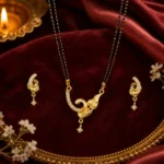Golden Curl Elegance Mangalsutra Set – 1 Gram Gold Plated - Image 3