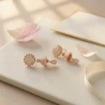 Jhumka Drop Earrings with Cubic Zirconia - Image 7