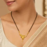 Royal Swan Twist Mangalsutra Set – 1 Gram Gold Plated - Image 2
