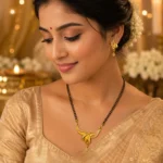 Royal Swan Twist Mangalsutra Set – 1 Gram Gold Plated - Image 3