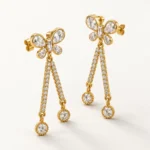 ButterflyLuxe Crystal Chain Drop Earrings - Image 5
