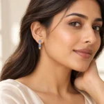 Evil Eye (Nazar) Huggie Hoop Earrings - Image 2