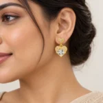 HeartLuxe Crystal Heart Earrings - Image 2