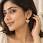 HeartLuxe Crystal Heart Earrings - Image 5