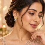 LumiBow Crystal Drop Earrings - Image 4