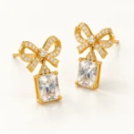 LumiBow Crystal Drop Earrings - Image 5